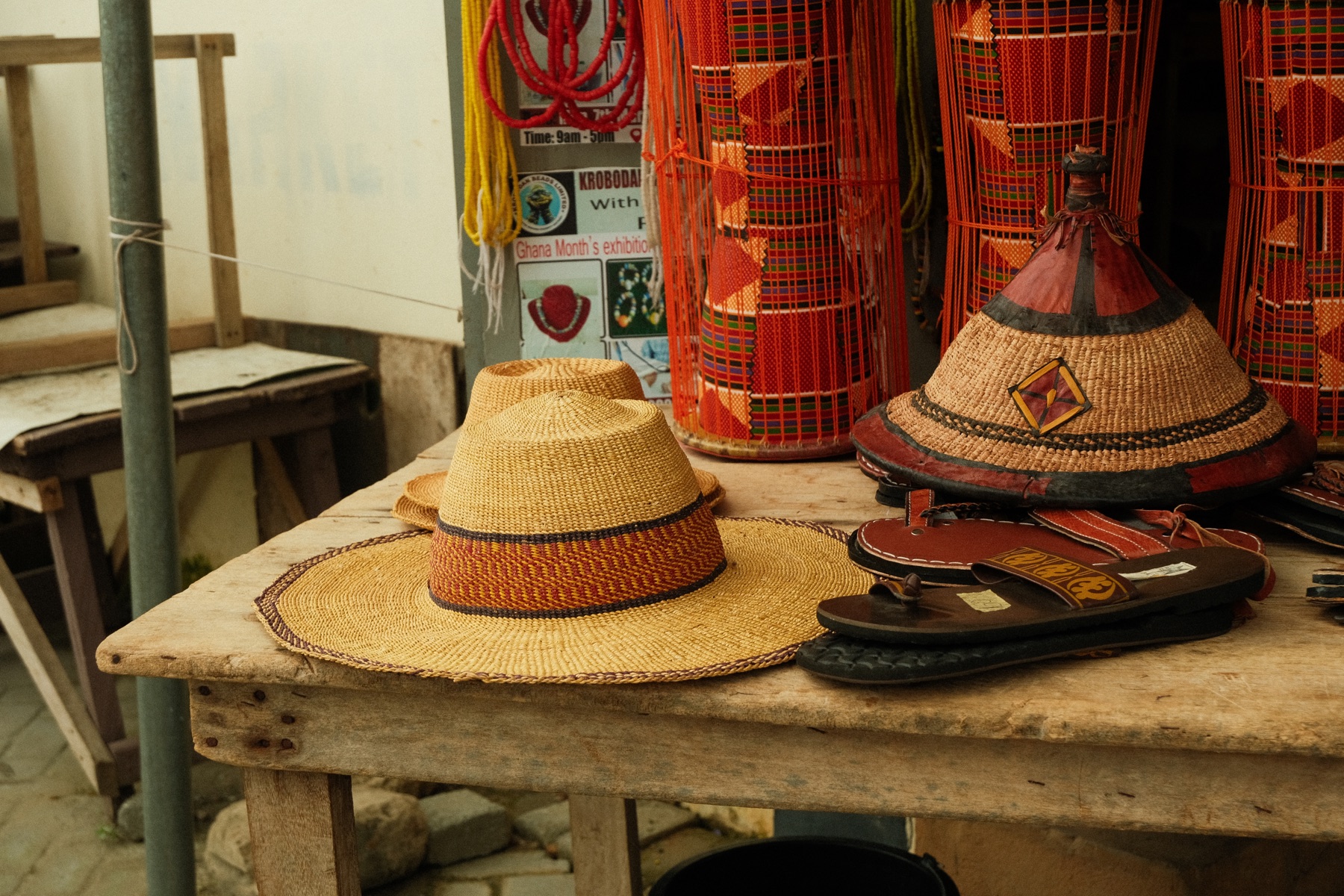 Straw Hats, Slippers, Drums